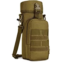 Huntvp Táctica Soporte para Botellas de Agua Estilo Militar Bolsa Botella Nylon Molle Resistente al Agua para Sport…